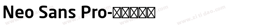Neo Sans Pro字体转换